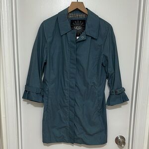 UGG AUSTRALIA | Blue Wax Cotton Trench Coat